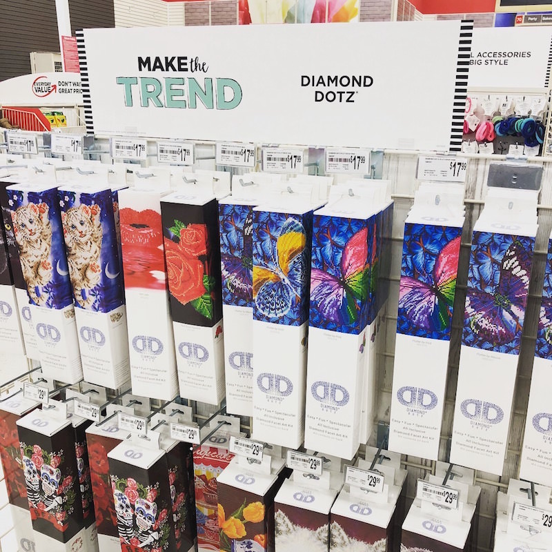 Diamond Dotz display in Michaels