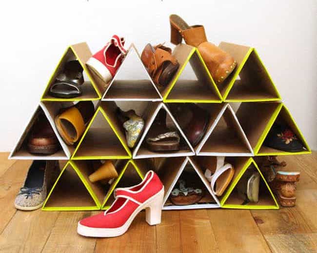 Super Space Saving DIY Shoe Rack